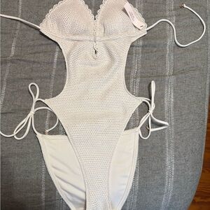 Victoria's Secret White Crochet Swimsuit